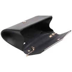 Kopertówki damskie wizytowe pojemne eleganckie BLACK
