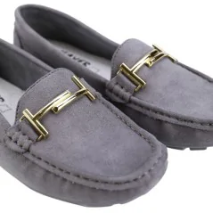 Mokasyny szare buty damskie 5 Paris
