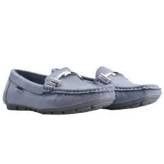 Mokasyny niebieskie buty damskie 8 Paris