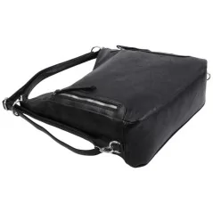Torebka damska shopper na ramię miejski pojemny BLACK