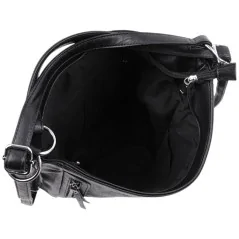 Torebka damska shopper na ramię miejski pojemny BLACK