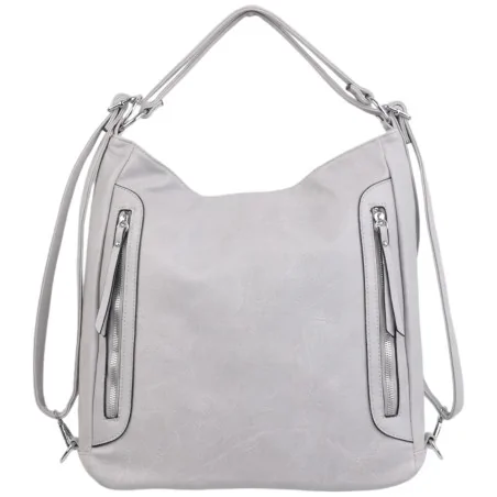 Torebka damska shopper na ramię miejski pojemny GREY