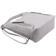 Torebka damska shopper na ramię miejski pojemny GREY