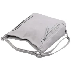 Torebka damska shopper na ramię miejski pojemny GREY