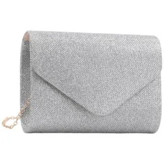 Kopertówki damskie wizytowe pojemne eleganckie GREY