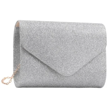 Kopertówki damskie wizytowe pojemne eleganckie GREY