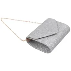 Kopertówki damskie wizytowe pojemne eleganckie GREY