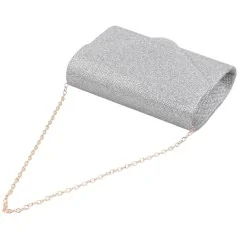 Kopertówki damskie wizytowe pojemne eleganckie GREY
