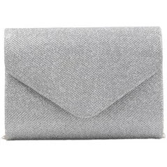 Kopertówki damskie wizytowe pojemne eleganckie GREY