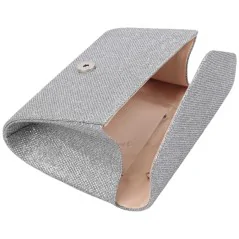 Kopertówki damskie wizytowe pojemne eleganckie GREY