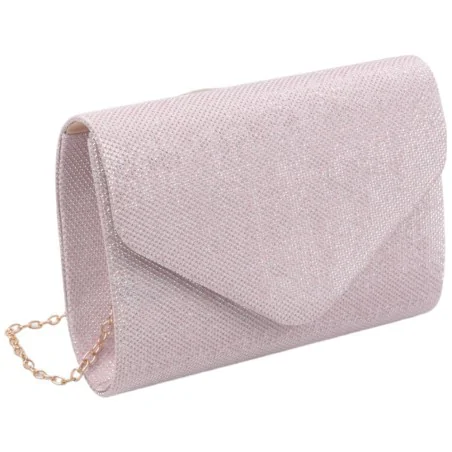 Kopertówki damskie wizytowe pojemne eleganckie PINK