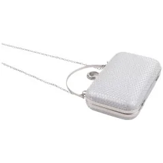 Kopertówki damskie wizytowe pojemne eleganckie SILVER