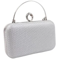 Kopertówki damskie wizytowe pojemne eleganckie SILVER