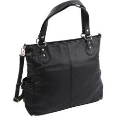 Torebka damska shopper na ramię miejski pojemny BLACK