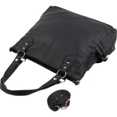 Torebka damska shopper na ramię miejski pojemny BLACK