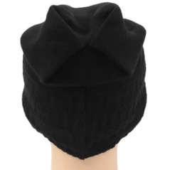 CZAPKA ZIMOWA DAMSKA CIEPŁA BLACK