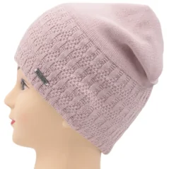 CZAPKA ZIMOWA DAMSKA CIEPŁA PINK