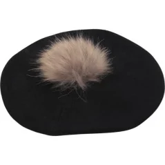 CZAPKA ZIMOWA DAMSKA CIEPŁA BLACK