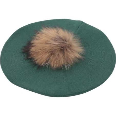 CZAPKA ZIMOWA DAMSKA CIEPŁA GREEN