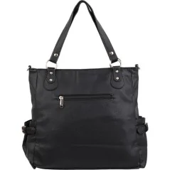 Torebka damska shopper na ramię miejski pojemny BLACK