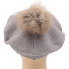 CZAPKA ZIMOWA DAMSKA CIEPŁA KHAKI