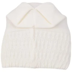 CZAPKA ZIMOWA DAMSKA CIEPŁA WHITE