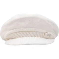 CZAPKA ZIMOWA DAMSKA CIEPŁA WHITE
