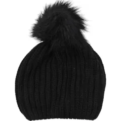CZAPKA ZIMOWA DAMSKA CIEPŁA BLACK