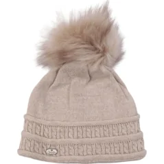 CZAPKA ZIMOWA DAMSKA CIEPŁA BEIGE