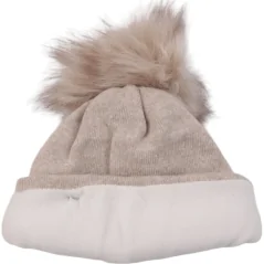 CZAPKA ZIMOWA DAMSKA CIEPŁA BEIGE