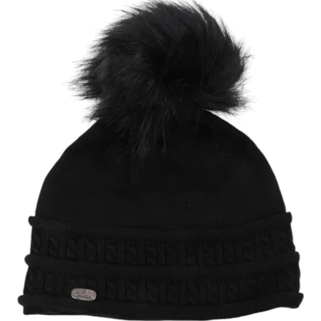 CZAPKA ZIMOWA DAMSKA CIEPŁA BLACK