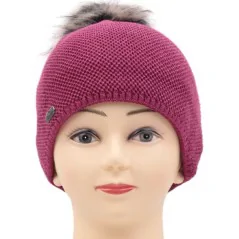 CZAPKA ZIMOWA DAMSKA CIEPŁA PEACH