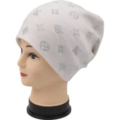 CZAPKA ZIMOWA DAMSKA CIEPŁA WHITE