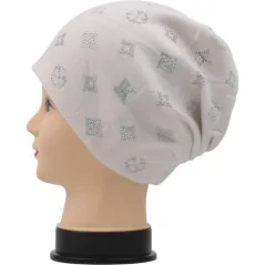CZAPKA ZIMOWA DAMSKA CIEPŁA WHITE