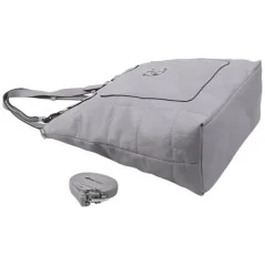 Torebka damska shopper na ramię miejski pojemny GREY