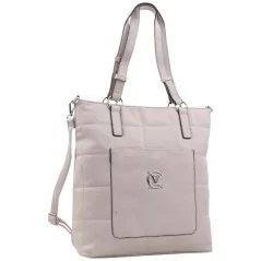 Torebka damska shopper na ramię miejski pojemny BEIGE