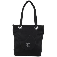 Torebka damska shopper na ramię pojemny miejski BLACK