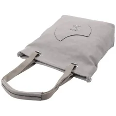 Torebka damska shopper na ramię pojemny miejski GREY