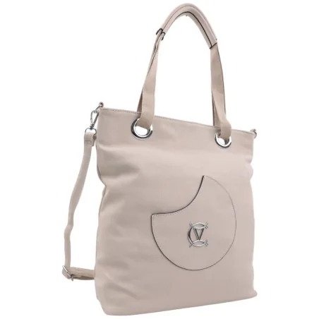 Torebka damska shopper na ramię pojemny miejski BEIGE