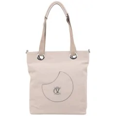 Torebka damska shopper na ramię pojemny miejski BEIGE