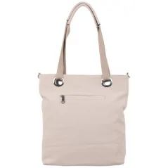 Torebka damska shopper na ramię pojemny miejski BEIGE