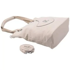Torebka damska shopper na ramię pojemny miejski BEIGE