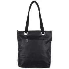 Torebka damska shopper na ramię pojemny miejski BLACK