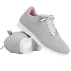 Buty sportowe damskie lekkie szare z różowym 4 Baudin