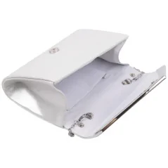Kopertówki damskie wizytowe pojemne eleganckie SILVER