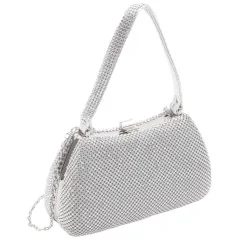 Kopertówki damskie wizytowe pojemne eleganckie SILVER