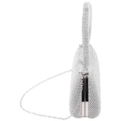 Kopertówki damskie wizytowe pojemne eleganckie SILVER