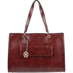 Torebka damska shopper na ramię miejski pojemny BROWN