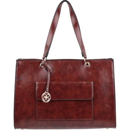 Torebka damska shopper na ramię miejski pojemny BROWN