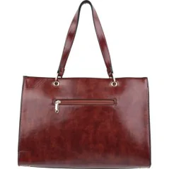 Torebka damska shopper na ramię miejski pojemny BROWN